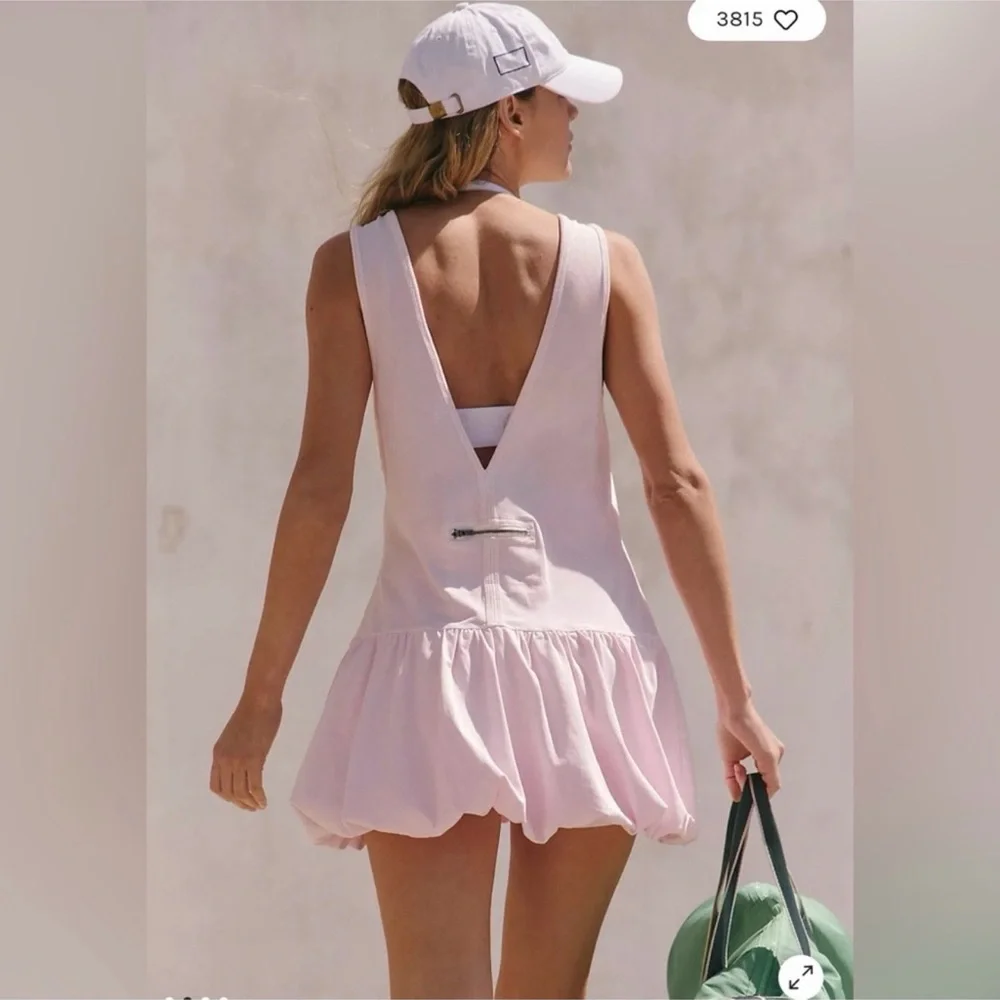 NWT Free People Hot Shot Bubble in White Pickleball Tennis XS FP Tennis - Picture 1 of 13